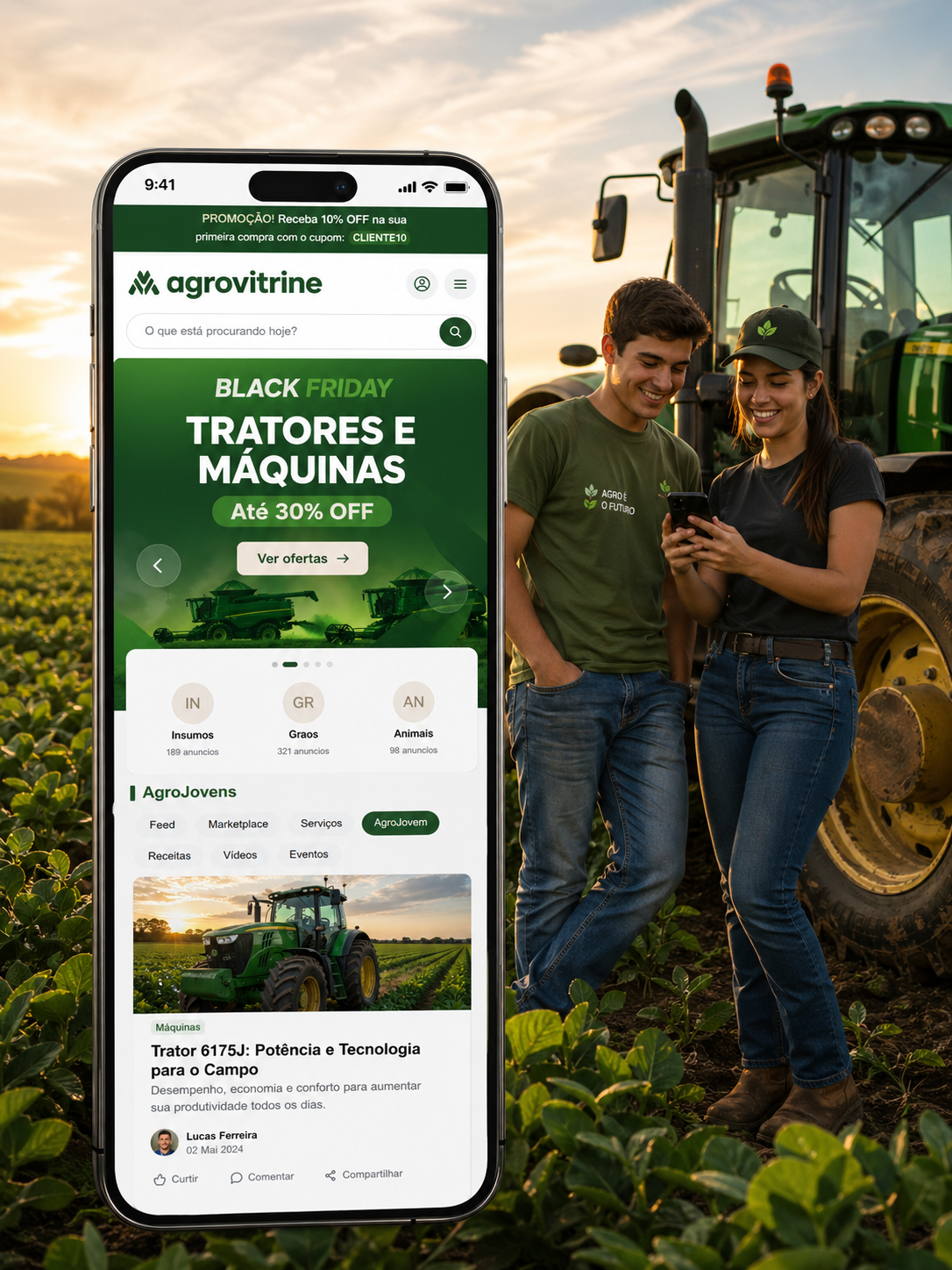 AgroVitrine conectando pessoas e tecnologia no campo